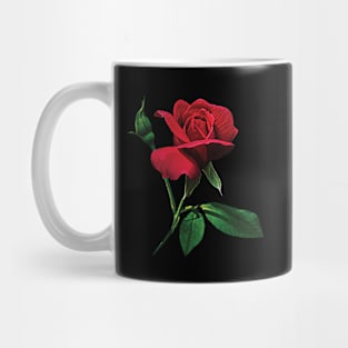 Roses - One Red Rosebud Mug